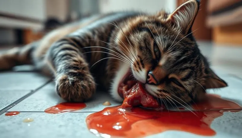 Co może oznaczać, że twój kot wymiotuje?