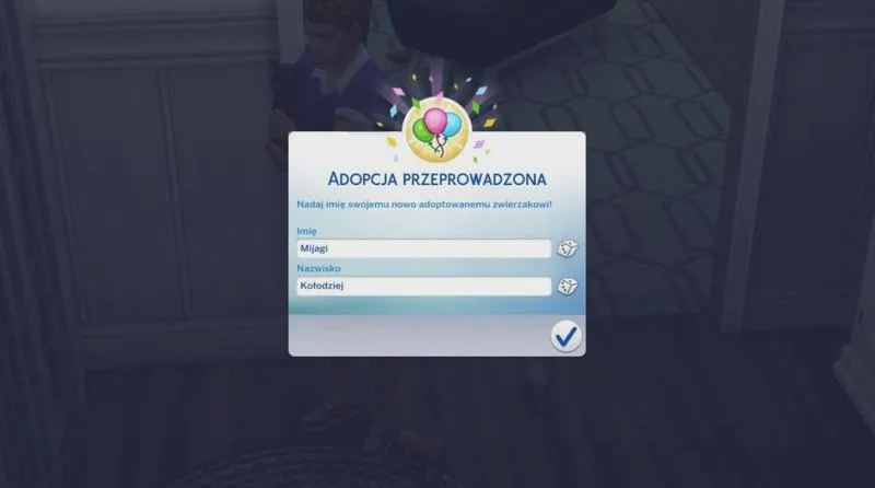 Adopcja zwierząt w The Sims 4