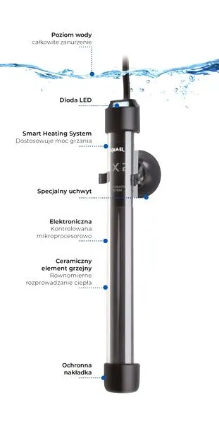 Cechy grzałki akwariowej