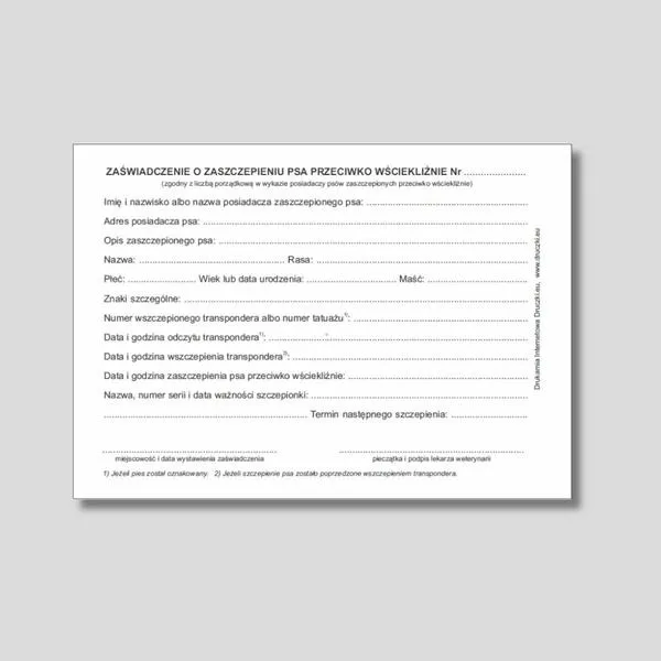 Szczepienie psa